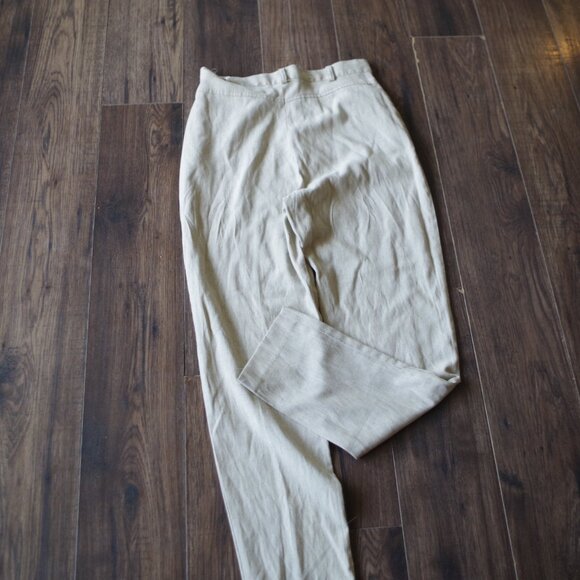 Vintage Two Roads Casual Tan Dress Looking High Waisted Women Pants - Picture 6 of 7